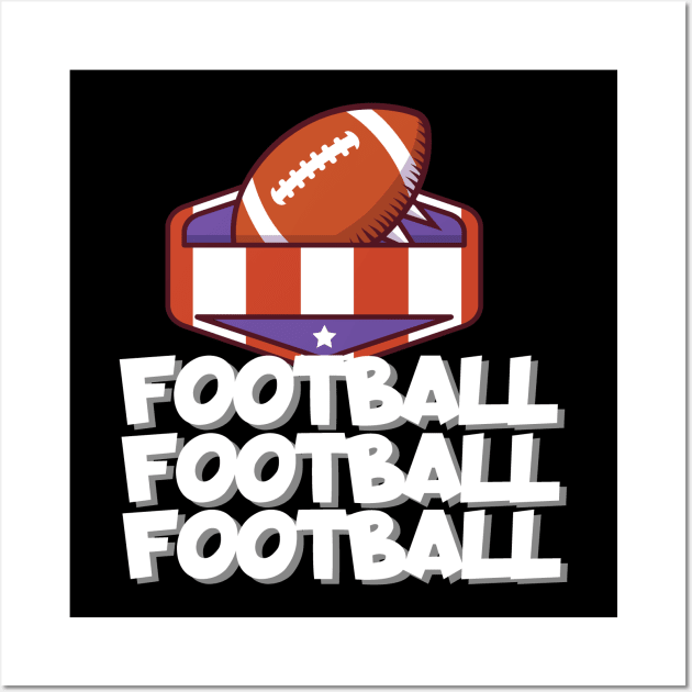 Football football football Wall Art by maxcode